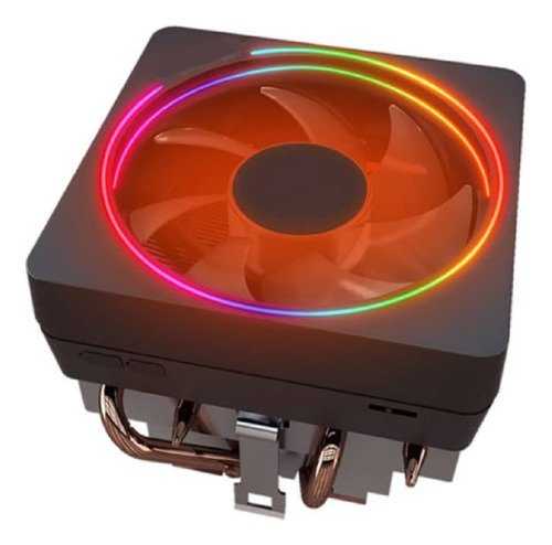 Enfriador De Cpu Con Iluminacion Led Rgb Con Disipador De Ca