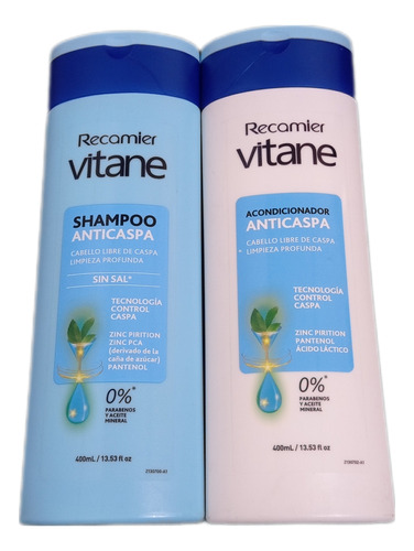 Recamier Anticaspa Sin Sal (shampoo+ Acon - g a $75