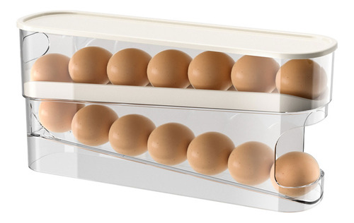 Caja De Almacenamiento De Huevos Q Kitchen Con Puerta Latera