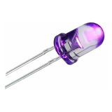 Paquete De 10 Led Morado Purpura Uv Ultrabrillante 5mm