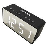 Caixa De Som Bluetooth Relógio Exbom Mt6bt Aux/fm/msd Preto