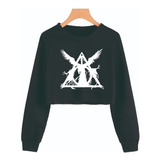 Harry Potter Reliquias - Sudadera Corta (tipo Crop Top)