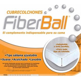 Cubre Colchón Protector Fiberball - 1 Y 1/2 Plazas - 90x190