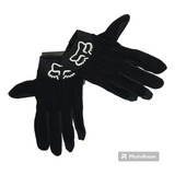 Guantes Moto Cross Enduro Negro Con Cubre Nudillo 