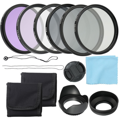 Kit De Filtros Uv Cpl Fld P/objetivo De Cámara Profesional