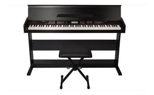 Nuevo Piano Digital Alesis Virtue Black X Us 88 Teclas Silla