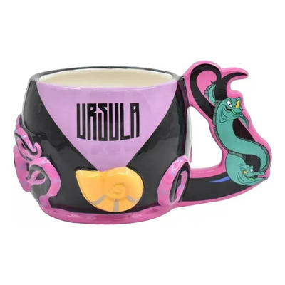 Taza Cerámica 3d Disney Villanas: Maléfica, Ursula, Cruella Color Lila Ursula | Envío gratis