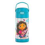 Botella De Agua Thermos Funtainer Con Pajita - 12 Onzas, Gab