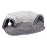 Cama Túnel Para Gatos Cálida De Invierno, Estera Lavable