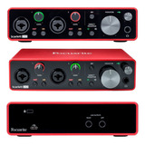 Placa De Sonido Focusrite Scarlett 2i2 3ra Generacion 3g Interfaz De Audio Usb Distribuidor Oficial