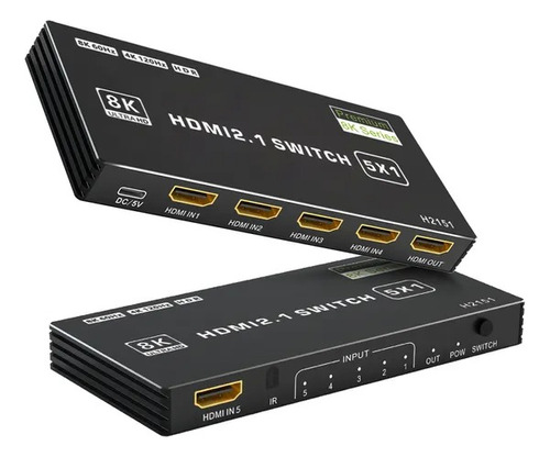 Switch Splitter Hdmi 2.1 8k 4k 120hz Com Hdr Hdcp Dolby Dpcp