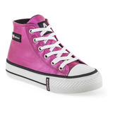 Zapatilla Addnice Vulcan Metallic 2 Fucsia Con Bolso 2324