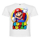 Polera Super Mario Bross Personalizada Algodón 100%