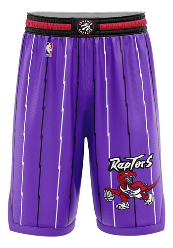 Short Basquet Kapho Toronto Raptors Home Edition Adultos