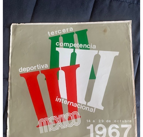 Póster Original Vintage Juegos Olimpicos Mexico 1968