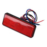 Reflector Led Rectangular Universal Para Motocicleta, Scoote