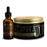 Kit Ouro Aceite Oil Bergamota Y Pomada Barba Bigote Alpha