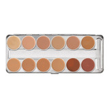 Paleta Supracolor 12 Cores Kryolan Modelo Tv