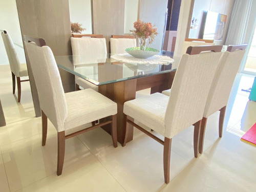 Conjunto Mesa E Cadeiras 6 Lugares - Vipdecor