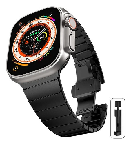 Correa De Acero Simple Para Apple Watch 38-49 Mm Ultra 9 8 7