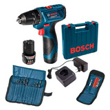 Parafusadeira Furadeira Gsr 120-li 12v 2 Bat E Maleta Bosch Cor Azul 110v/220v