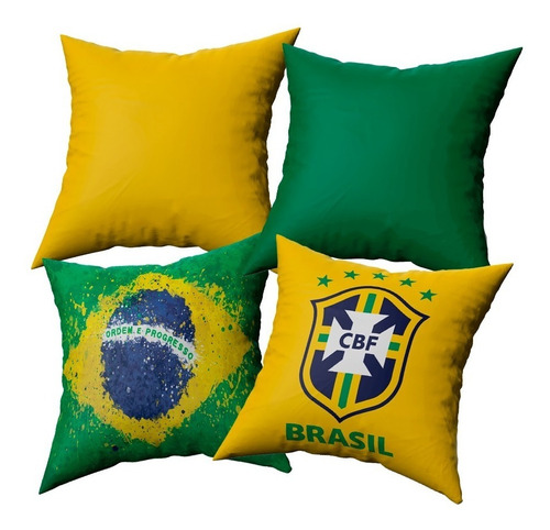 Kit 4 Capas De Almofadas Decorativa Moderna Natal Copa