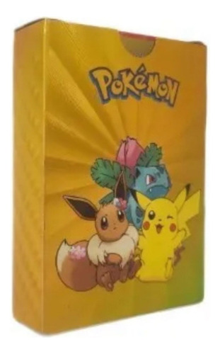 Brinquedos Cartas De Pokemon Dourada