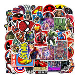 Pegatinas Stickers Pvc Super Heroes Marvel Dc 50pzs