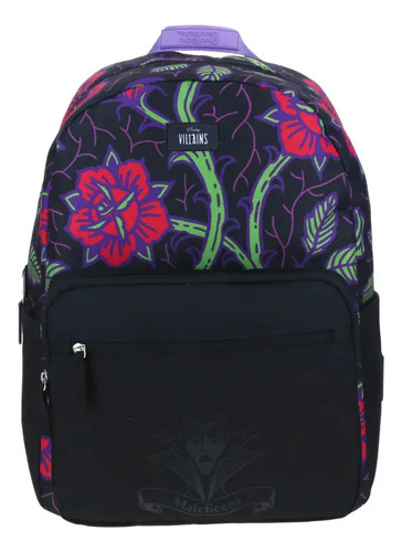Mochila Negra Escolar Grande Primaria Secundaria Prepa La Sirenita, Blancanieves, Cenicienta, 101 Dalmatas, Villanas Super Cool Chenson Original Msi