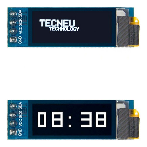 Kit 2 Pzas Display Pantalla Oled 128x32 0.91 Arduino Pic I2c