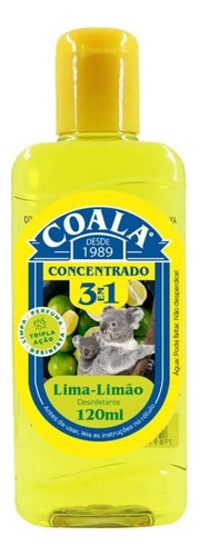 Desinfetante Concentrado 3 Em 1 Coala 120ml Lima Limão