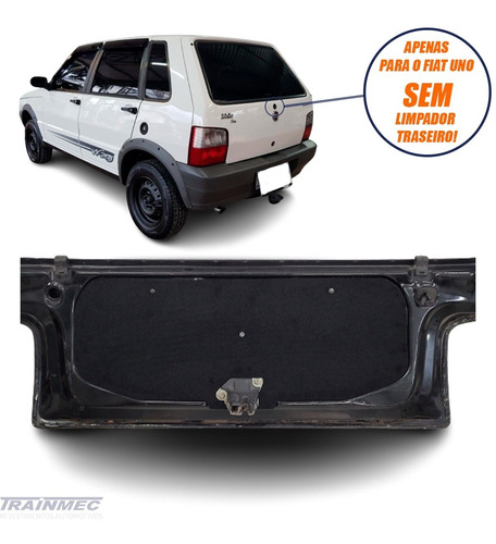 Forro Tampa Porta Mala Fiat Uno 2005 A 2013 + Presilhas