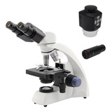 Microscópio Biológico Binocular Di-115b Câmera Foco Manual