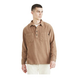 Camisa Hombre Worker Woven Relaxed Fit Khaki Dockers