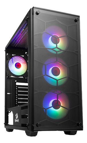 Gabinete Gamer Redragon Wheeljack Tg Negro 3 Coolers Rgb