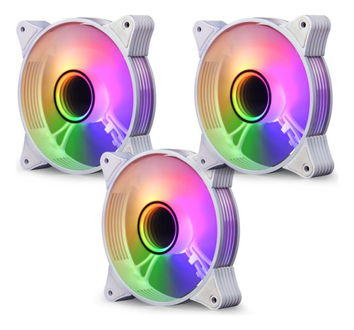 Cooler Fan Aigo Ar12 Pro Argb + Pwm 3 Fans Infinity Brancos