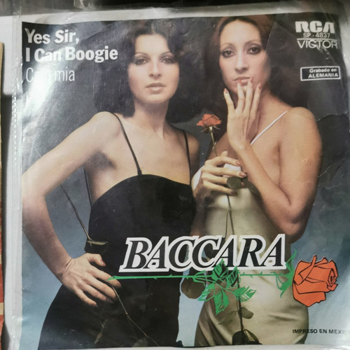 Disco 45 Rpm Baccara-yes Sir I Can Boogie,cara Mia, Rcaa V