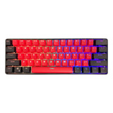 Teclado Mecanico Gamer Por Cable | Kraken Pro 60 / Rojo-n...