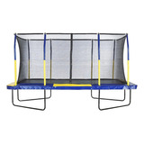 Rectangle Trampoline Set With Premium Top Ring Enclosure Sys