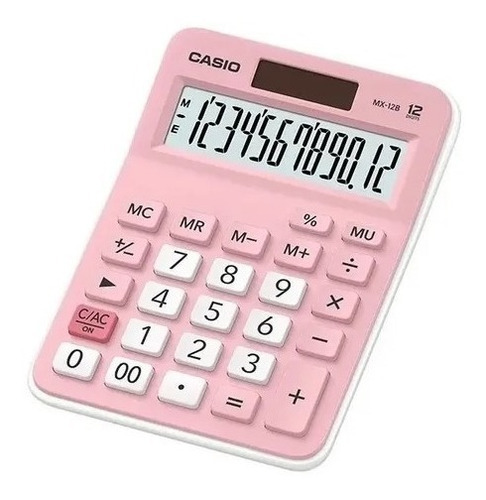 Calculadora Escritorio Casio Mx-12b 12 Digitos Color Rosa