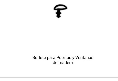 Burlete Para Puertas Y Ventanas De Madera Bulbo (10mt) Negro