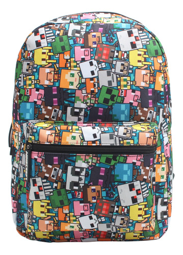 Mochila Juvenil Pattern Minecraft