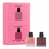 Set Perfume Mini Donna Born In Roma & Roma Intense Valentino