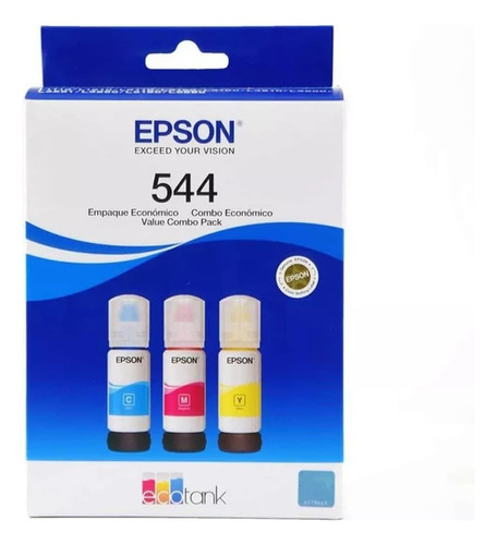 Pack/combo X3 Colores Tinta Epson T544 544 L3110 L3150 L5190