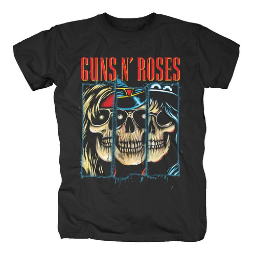 Playera Algodon Axl Rose Banda Rock Guns N' Roses Calaveras 
