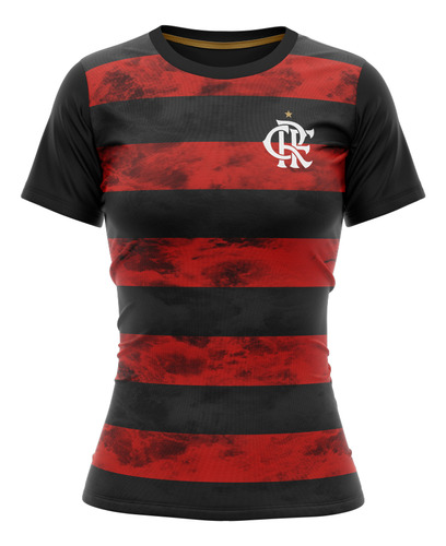 Camisa Flamengo Baby Look Arbor Rubro-negro Feminina Oficial
