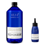 Kit Keune 1922 Fortifying Shampoo 1lt + Loção 75ml Antiqueda