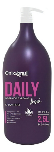 Shampoo Daily Açai 2,5 L - Repõe Massa Muscular E Nutrientes