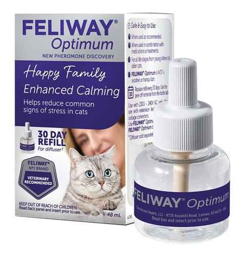 Feliway Cat Optimum Recambio Para Difusor De 30 Días 44ml