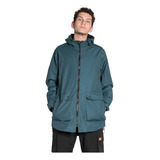 Parka Andes Impermeable Verde Petroleo Aire Libre